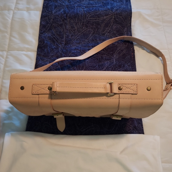 NEW rare vintage BREE satchel in natural leather, w/ backpack straps and dustbag - Picture 7 of 10